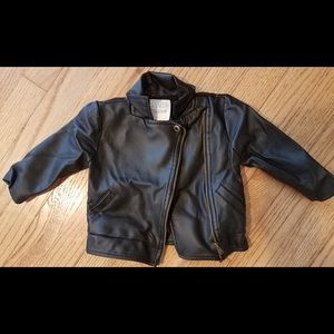 ❤️👶FAUX LEATHER JACKET 3-6 MONTHS by JACLYN SMITH